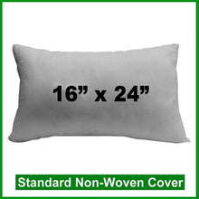 Load image into Gallery viewer, Pillow Form 16&quot; x 24&quot; (Polyester Fill) (Individually Bagged &amp; Compressed)