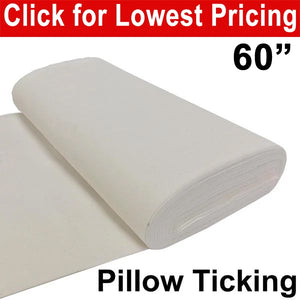 Pillow Ticking 60" - Full Roll (25 Meters)
